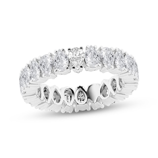 Now + Forever Pear-Shaped Lab-Grown Diamond Eternity Ring 3 ct tw 14K White Gold