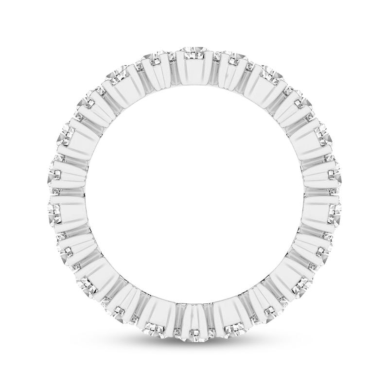 Main Image 3 of Now + Forever Pear-Shaped Lab-Grown Diamond Eternity Ring 3 ct tw 14K White Gold