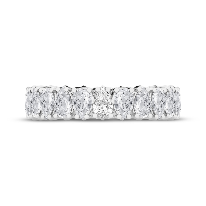 Main Image 4 of Now + Forever Pear-Shaped Lab-Grown Diamond Eternity Ring 3 ct tw 14K White Gold