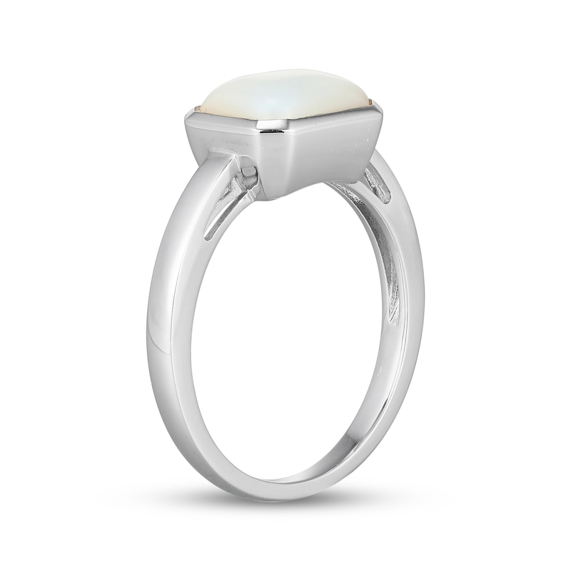 Main Image 2 of STUDIO BY KAY Emerald-Cut Mother-of-Pearl Ring Sterling Silver