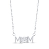 Thumbnail Image 1 of STUDIO BY KAY Lab-Grown Diamond "Mom" Necklace 1/4 ct tw Sterling Silver 18"