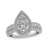 Thumbnail Image 1 of Now + Forever Multi-Diamond Pear-Shaped Engagement Ring 1 ct tw 14K White Gold