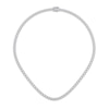Thumbnail Image 1 of KAY Lab-Grown Diamonds Tennis Necklace 10 ct tw 10K White Gold 16"