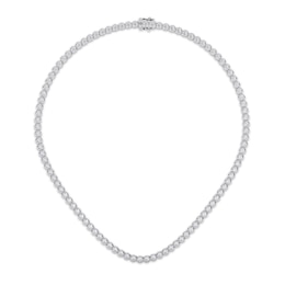 KAY Lab-Grown Diamonds Tennis Necklace 10 ct tw 10K White Gold 16"
