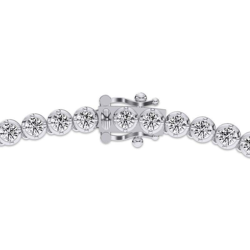Main Image 3 of KAY Lab-Grown Diamonds Tennis Necklace 10 ct tw 10K White Gold 16"