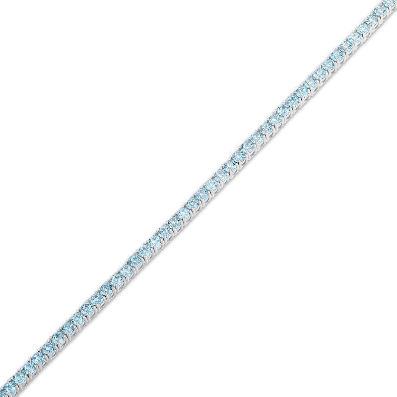 Main Image 2 of STUDIO BY KAY Swiss Blue Topaz Tennis Bracelet Sterling Silver 7.25"