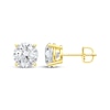 Thumbnail Image 3 of KAY Lab-Grown Diamonds Round-Cut Solitaire Stud Earrings 3 ct tw 14K Yellow Gold (F/SI2)