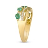 Thumbnail Image 2 of Le Vian Emerald Wavy Ring 1/5 ct tw Diamonds 14K Honey Gold