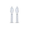 Thumbnail Image 2 of KAY Lab-Grown Diamonds Marquise & Round-Cut Hoop Earrings 5/8 ct tw 10K White Gold