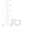Thumbnail Image 4 of KAY Lab-Grown Diamonds Marquise & Round-Cut Hoop Earrings 5/8 ct tw 10K White Gold