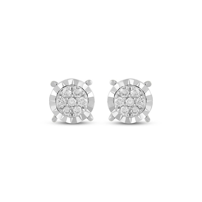 Main Image 2 of KAY Lab-Grown Diamonds Multi-Stone Stud Earrings 1/6 ct tw Sterling Silver