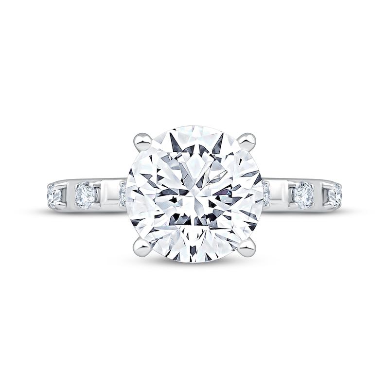 Main Image 3 of Now + Forever Lab-Grown Diamonds Round-Cut Engagement Ring 3-1/4 ct tw 14K White Gold