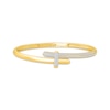 Thumbnail Image 1 of KAY Lab-Grown Diamonds Bypass Bangle Bracelet 5/8 ct tw 14K Yellow Gold-Plated Sterling Silver
