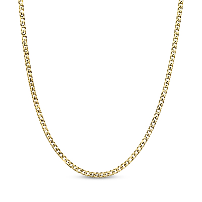 Main Image 1 of 4mm Foxtail Chain Necklace Yellow Ion-Plated Stainless Steel 26"