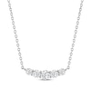 Thumbnail Image 1 of THE LEO Diamond Five-Stone Necklace 3/4 ct tw 14K White Gold 19"