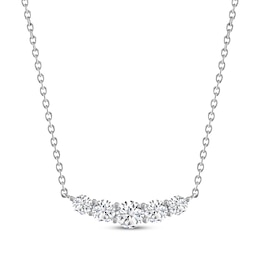 THE LEO Diamond Five-Stone Necklace 3/4 ct tw 14K White Gold 19"