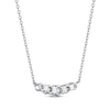 Thumbnail Image 3 of THE LEO Diamond Five-Stone Necklace 3/4 ct tw 14K White Gold 19"