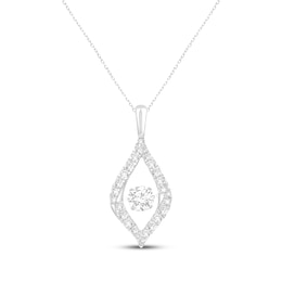 Unstoppable Love Lab-Grown Diamond Necklace 1-1/4 ct tw Sterling Silver 18"