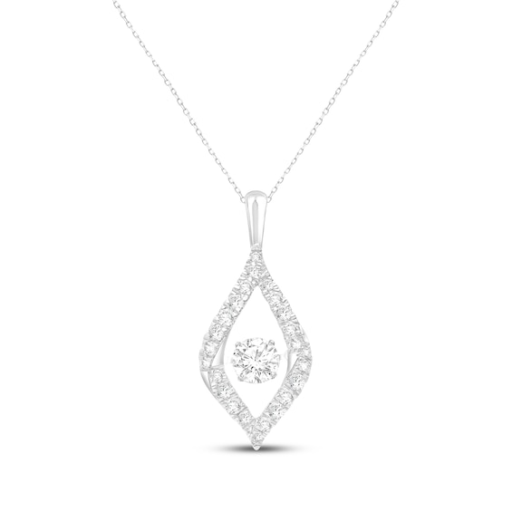 Unstoppable Love Lab-Grown Diamond Necklace 1-1/4 ct tw Sterling Silver 18"