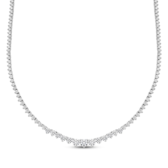 KAY Lab-Grown Diamonds Riviera Necklace 7 ct tw 10K White Gold 16"