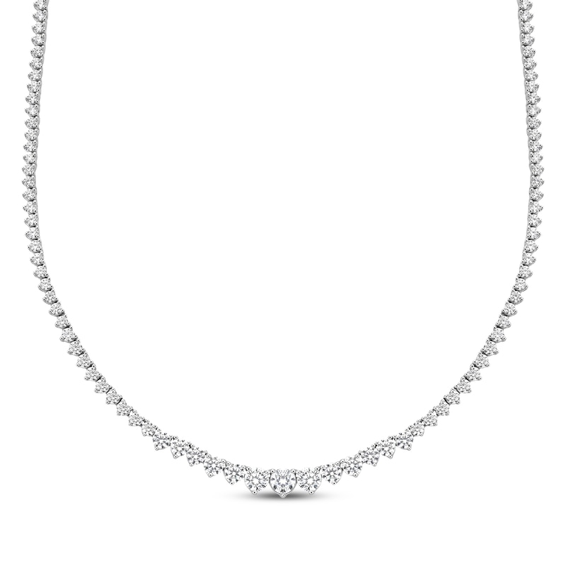 Main Image 1 of KAY Lab-Grown Diamonds Riviera Necklace 7 ct tw 10K White Gold 16"