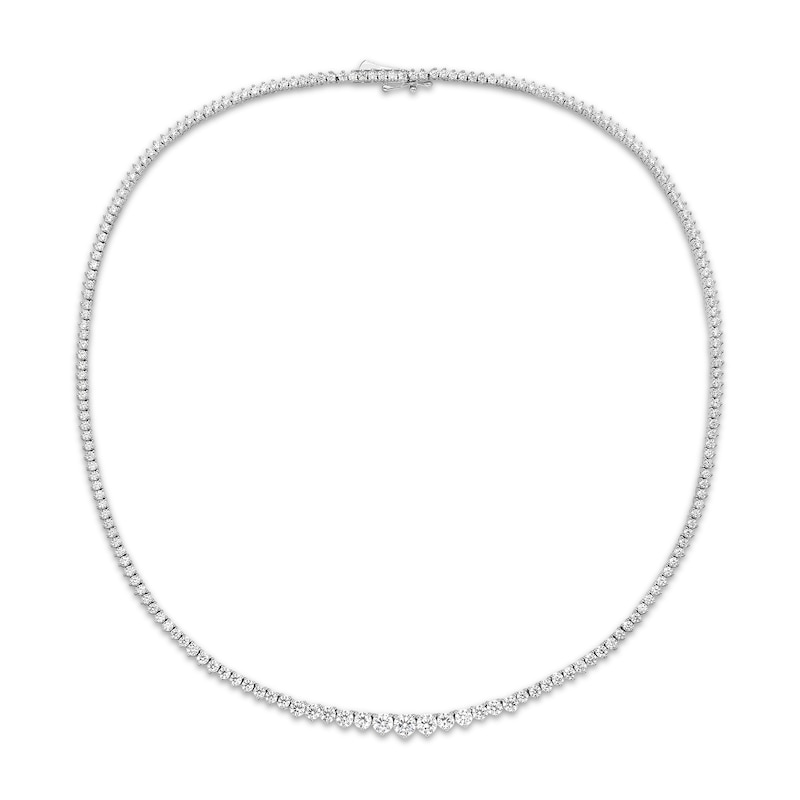 Main Image 2 of KAY Lab-Grown Diamonds Riviera Necklace 7 ct tw 10K White Gold 16"