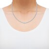 Thumbnail Image 4 of KAY Lab-Grown Diamonds Riviera Necklace 7 ct tw 10K White Gold 16"