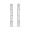 Thumbnail Image 1 of Diamond Accent Hoop Earrings Sterling Silver