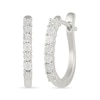Thumbnail Image 2 of Diamond Accent Hoop Earrings Sterling Silver