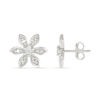 Thumbnail Image 3 of Diamond Accent Flower Stud Earrings Sterling Silver