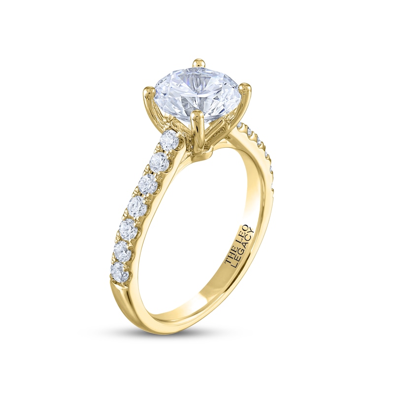 Main Image 2 of THE LEO Legacy Lab-Grown Diamond Round-Cut Engagement Ring 2-3/8 ct tw 14K Yellow Gold