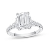 Thumbnail Image 1 of Now + Forever Lab-Grown Diamonds Emerald-Cut Engagement Ring 2-1/2 ct tw 14K White Gold