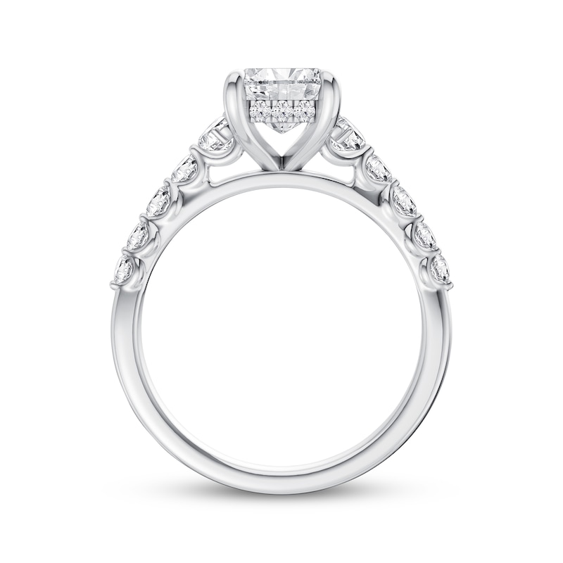 Main Image 3 of Now + Forever Lab-Grown Diamonds Emerald-Cut Engagement Ring 2-1/2 ct tw 14K White Gold