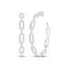 Thumbnail Image 1 of KAY Lab-Grown Diamonds Paperclip J-Hoop Earrings 1/3 ct tw Sterling Silver