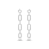 Thumbnail Image 2 of KAY Lab-Grown Diamonds Paperclip J-Hoop Earrings 1/3 ct tw Sterling Silver
