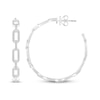 Thumbnail Image 3 of KAY Lab-Grown Diamonds Paperclip J-Hoop Earrings 1/3 ct tw Sterling Silver