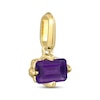 Thumbnail Image 2 of STUDIO BY KAY Emerald-Cut Amethyst East-West Charm 24K Yellow Gold Vermeil Sterling Silver