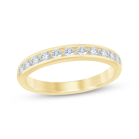 Now + Forever Lab-Grown Diamonds Anniversary Ring 1/2 ct tw 14K Yellow Gold