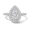 Thumbnail Image 7 of Neil Lane Artistry Pear-Shaped Lab-Grown Diamond Double Frame Engagement Ring 1-3/4 ct tw 14K White Gold