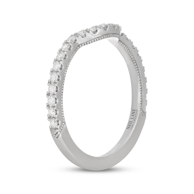 Main Image 2 of Neil Lane Artistry Lab-Grown Diamond Contour Wedding Band 1/3 ct tw 14K White Gold