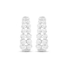 Lab-Created Diamonds by KAY Double Row Hoop Earrings 1 ct tw 14K White Gold