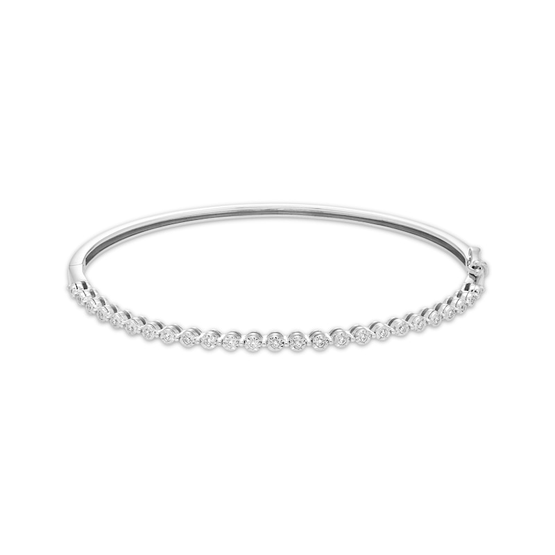 Main Image 1 of Diamond Bangle Bracelet 1/4 ct tw Sterling Silver