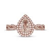 Thumbnail Image 3 of Neil Lane Pear-Shaped Morganite & Diamond Engagement Ring 3/8 ct tw 14K Rose Gold