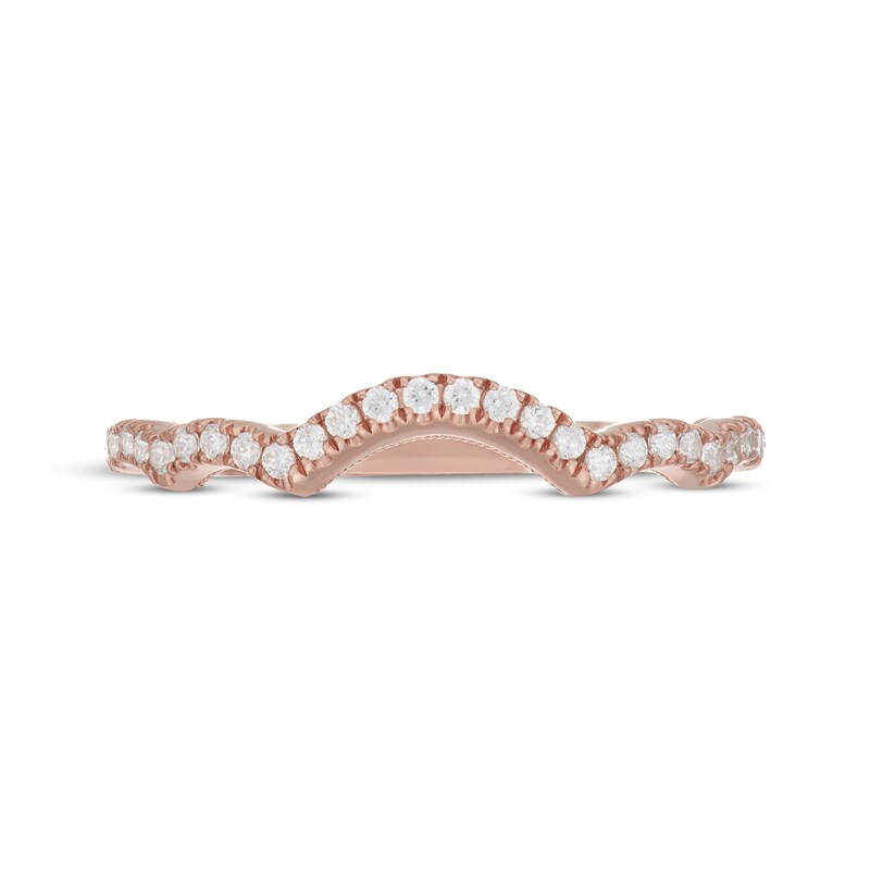 Main Image 3 of Neil Lane Diamond Scalloped Wedding Band 1/5 ct tw 14K Rose Gold