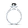 Monique Lhuillier Bliss Marquise-Cut Black & White Diamond Engagement Ring 2-1/2 ct tw 14K White Gold