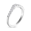 Thumbnail Image 2 of THE LEO Ideal-Cut Diamond Contour Anniversary Band 1/2 ct tw 14K White Gold