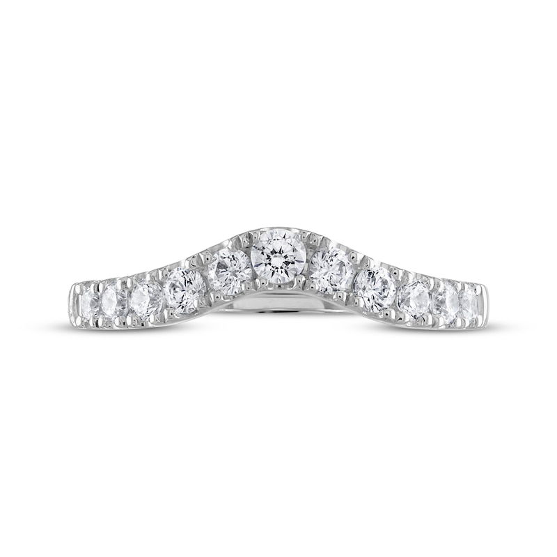 Main Image 3 of THE LEO Ideal-Cut Diamond Contour Anniversary Band 1/2 ct tw 14K White Gold