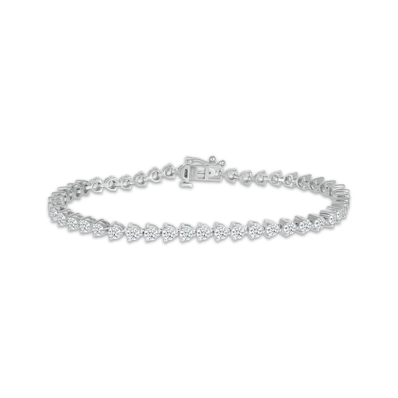 KAY Lab-Grown Diamonds Line Bracelet 4 ct tw 14K White Gold 7.25"