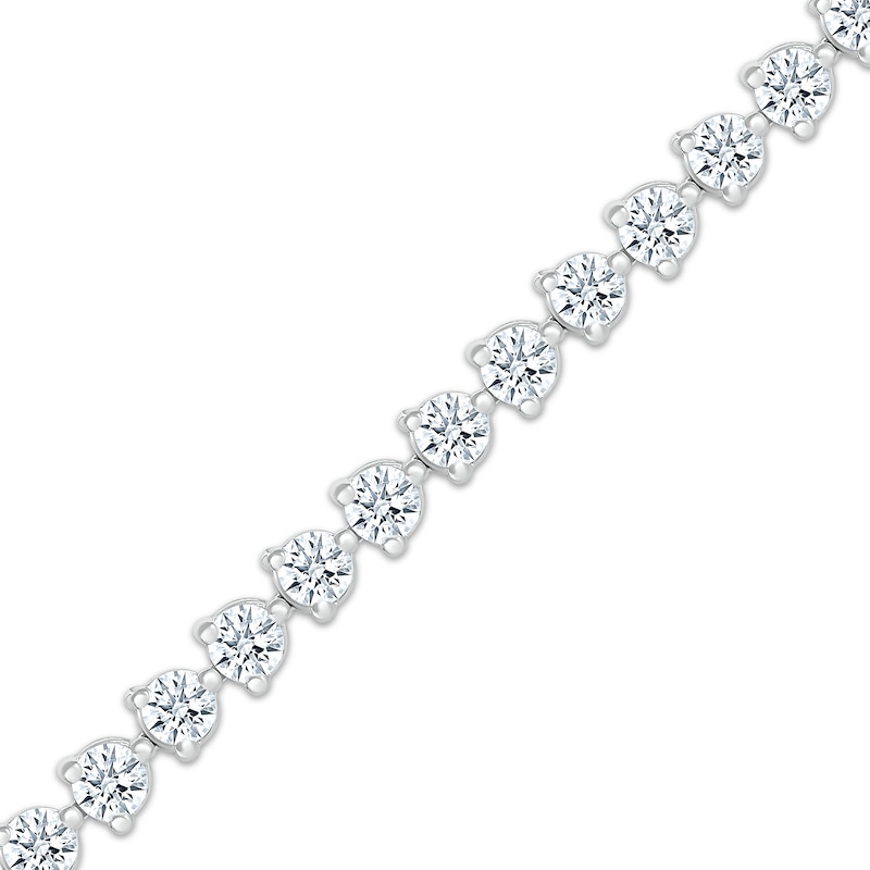 Main Image 2 of KAY Lab-Grown Diamonds Line Bracelet 4 ct tw 14K White Gold 7.25&quot;