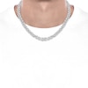 Thumbnail Image 4 of Men's Diamond Link Necklace 2-1/2 ct tw Sterling Silver 20&quot;